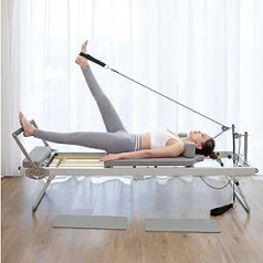 SHAIRMB Pilates Reformer iekārtu aprīkojums, Pilates Reformer salokāms, Pilates mašīnu komplekts, Jogas vingrošanas aprīkojums, Daudzfunkcionāla jogas gulta, Pilates gulta