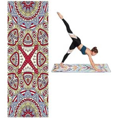 KunLS apmācības paklājiņš/apmācības dvielis Jogas dvielis Neslīdošs jogas audums jogas sega Hot Yoga Towel Yoga Towels Mat Dvieļu jogas dvieļi karstai jogai, neslīdošs jogas dvielis, 6, -