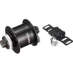 SHIMANO unisex — pieaugušajiem paredzēts Nexus DH-UR705-3 rumbas Dinamo, melns, 36 bedrīšu