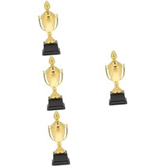 Toddmomy Pack of 2 Game Trophy for Children Decor Plastmasa bērniem Sporta rotaļlietu deju trofeja Golden Cup Award Trophy Golden Award trofejas
