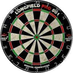 ENGELHART Profesionālais bērnu Longfield Dartboard Sizals, melns, standarta