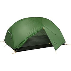 Naturehike Mongar Ultralight 2 personu telts, 210 T silikona dubultā telts telts (210 T Forest Green)