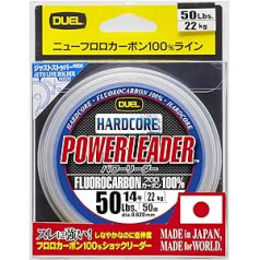 Yo Zuri Duel Hardcore Fluorocarbon Power Leader 50 lb 50 m H3344 (1202)