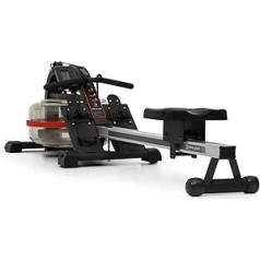 Capital Sports Rowing Machine for Home, Rowing Machine for Joint Friendly Training, Rowing Machine with Water Resistance, Waterrower with Training Computer, Water Rowing Machine with 115 cm Slide, 4