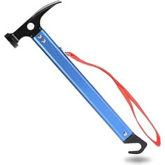 Eidoct Tent Hammer 3 Colors Tent Pegs Lightweight Outdoor Camping Tent Aluminum Alloy Hammer Outdoor Camping Tent Pegs Hammer