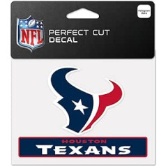 WinCraft NFL Houston Texans WCR47952014 Perfect Cut Color uzlīme, 4,5 x 5,7 collas