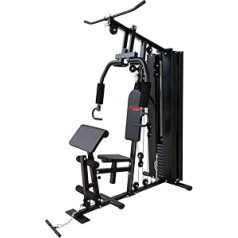 Fuel Fitness KS100 mājas trenažieru zāle uz 2 m², Lat Pull, Krūškurvja prese, Butterfly, Bicep Curl, Skriemelis, Neskaitāmas treniņu variācijas, 65 kg Svara bloks, Ietver piederumus