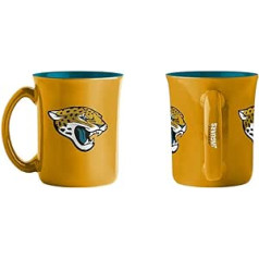 Logo Brands 615-C15CAM Jacksonville Jaguars 15 unces kafijas krūze