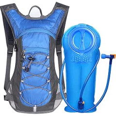 Unigear Hydration Pack ar 2 l Hydration Pack velosipēda mugursomu skriešanai, pārgājieniem, riteņbraukšanai, kempingam un alpīnismam vairākos virzienos