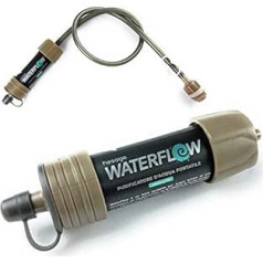 Hesago - Pārnēsājams ūdens filtrs - Mini ūdens filtrs ārpus telpām - Dzeramā ūdens izdzīvošana - 99,9% baktēriju noņemšana - Ar kausa stiprinājumu - Kempingam, ceļojumiem, TÜV pārbaudīts