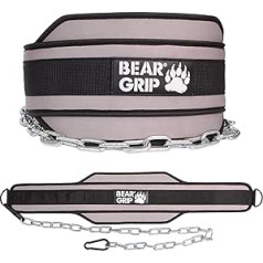 Bear Grip - Weighted Dip Pull Up Belt for Strength Training Bodybuilding