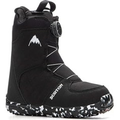 Burton Grom BOA snovborda zābaki Kid's Sz 1K Black