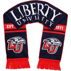 Tradīcijas šalles Liberty University Šalle — Liberty Flames Classic Woven, oficiālās komandas krāsas