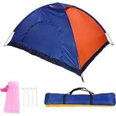 Alomejor Three Defense Fabric Tent with Door and Window for 2 People Camping