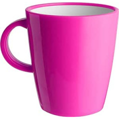 BRUNNER 0830051N.C10 Pink Mug 30 ml, Resylin 100% ABS, Tumbler, Shockproof and Temperature Resistant from -10 °C to +90 °C