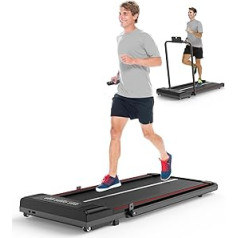 bigzzia Laufband Walking Pad Untertisch - Laufbänder Laufgerät für Zuhause Elektrisch mit Bluetooth-Lautsprecher Trainingsgerät Heim-Fitnessgerät