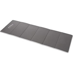 Gymnastics Mat, Foldable Folding Mat, Extra Soft Sports Mat, Workout Mat with Carry Strap, L x W x H, 180 x 60 x 0.7 cm, Grey