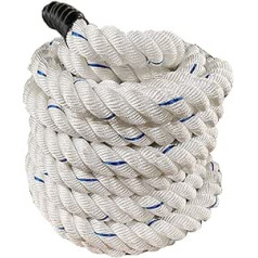 NENGGE Kaujas virves Kaujas virve 9 m / 12 m / 15 m Diametrs 38 mm Treniņu aprīkojums Crossfit Treniņiem Fitnesa Virve Sporta Virve Poly Dacron Heavy Battle Ropes Šūpošanās virve fitnesam Spēka treniņam 15 m