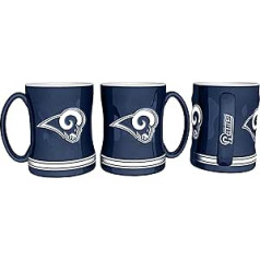 Boelter Brands Los Angeles Rams kafijas krūze — 14 oz modelēts reljefs