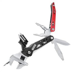 Bilbau Multitool - Kempinga DIY mājas remonts - 11 iebūvēti būtiski daudzfunkcionāli rīki - Kabatas instrumentu kaste - Nerūsējošais 3Cr13 tērauds - Universāls - V2/HD