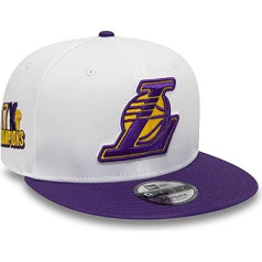 New Era Los Angeles Lakers NBA White Crown Patches White 9Fifty Snapback Cap