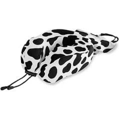 QMIN Animal Cow Print Travel Pillow Memory Foam Neck Pillow Support U Shaped Pillow Ergonomic Neck Pillow Travel Kit for Long Distance Aircraft Car Train