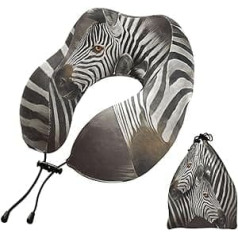 YOUJUNER ceļojumu spilvens Zebra Design Memory Foam kakla spilvena atbalsta spilvens kakla spilvens