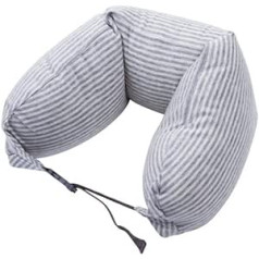 Portable Neck Pillow, Multifunctional U-Shaped Pillow, Travel U-Shaped Pillow, Office Lunch Break Sleeping Pillow, Gray 2