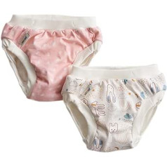 Imsevimse Pink Dots/White Teddy Training Pants XL Pack of 2, Pink Dots/White Teddy