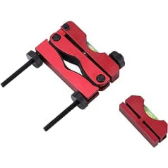 Rifle Scope Mounting Kit, Scope Mounting Tool, Aluminum Alloy Reticle System, Universal Aluminum Alloy Rifle Scope Mounting Tool for Cars (Red)