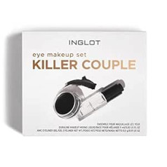 Inglot , acu kosmētikas komplekts, Killer Couple, viegli uzklājams, ar spēcīgu krāsu, maigu un noturīgu formulu, ideāls un noturīgs grims, komplektā: Duraline un AMC gēla acu zīmulis 77