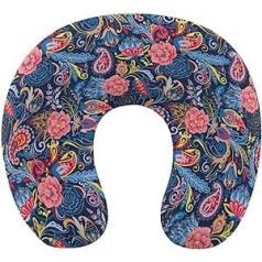 Paisley Pattern Travel Pillow Pārnēsājams kakla spilvens U formas spilvena automašīnas galvas balsts sievietēm vīriešiem