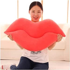 NYKK Travel Pillow Inflatable Neck Pillow Travel Sexy Red Lips Shape Decorative Cushion Soft Plush Toy Sofa Bed Pillow Main Decor Elements Holiday Travel Pillow