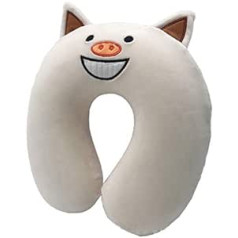 UKKD Travel Pillow, Cartoon Neck Pillow, Memory Foam U-Shaped Pillow, Suitable for Children