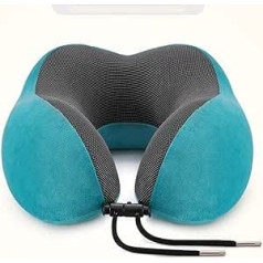 TTXAA Comfy Neck Pillow Aeroplane & Car Travel Pillow Made of Memory Foam, Adult Neck Pillow for Travel in the Car, Plane, Train, Bus