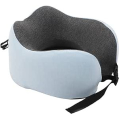 Travel Pillow - Memory Foam Neck Pillow Support Pillow Compact and Lightweight for Camping