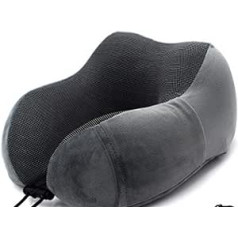 AleXanDer1 Travel Pillow U-Shaped Headrest Neck Pillow Office Flight Travel Soft Care Pillow Neck Support Headrest (Color : Dark Gray)