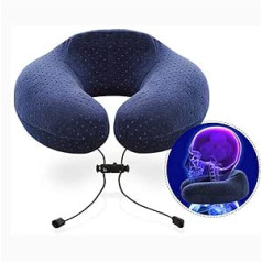 Travel Pillow Set, Memory Foam Neck Pillow with Eye Mask and Earplugs, Lightweight and Portable for Easy Packing and Carrying