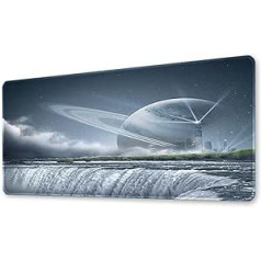 Morain Games Mouse Pad Gaming Large Mousepad Desk Mat Outer Space Big Keyboard Pads Table Accessories for Gaming and Office PC Laptop Computer 300 x 800 x 3 mm