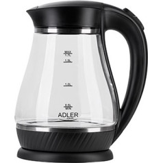 Adler AD 1274 electric kettle (2200w 1.7l; black)