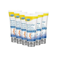 Scholl Rich Foot and Nail Cream - Moisturising Foot Cream for Stressed Feet & Toenails - With Urea & Vitamin Complex - 6 x 75 ml