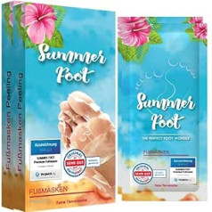 Summer Foot Маска для ног премиум-класса SUMMER FOOT для удаления мозолей Протестировано дерматологами I Инструкция на немецком языке [Инструкция на 