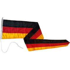 FLAGLY Premium Long Bunting Germany 160 g/m² auduma svars, izturīgs un pret laikapstākļiem izturīgs kuģa karoga audums - dažādi izmēri - Vācijas karogu audums, karogu masta piederumi (30 x 150 cm)