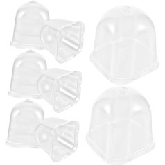 8 x plastmasas pavairošanas kupols dārzkopībai / dārzkopībai / mitruma / pavairošanas podi / augu mitruma pārsegs / sulīgs stādītājs / sukulentu augu aizsardzība