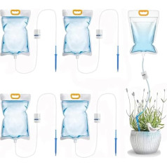 5 3,5 L augu laistīšanas maisiņu iepakojums 3,5 L pilienveida irigācijas maisiņi Automātiskā laistīšanas sistēma Plastmasas laistīšanas ierīce Augu laistīšana telpaugiem Pilienveida irigācijas komplekts