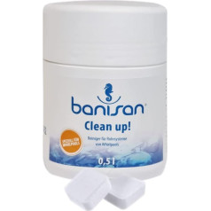 Banisan Clean Up cauruļu tīrīšanas līdzeklis 500 ml + 2 filtra tīrīšanas tabletes no Pfahler's Whirlpool Studio. Šķidrais cauruļu tīrītājs īpaši Whirlpool, Softub