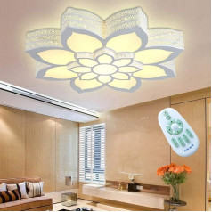 LED gėlių lubų šviestuvas, modernus lubų šviestuvas, romantiškas kūrybinis žiedlapių šviestuvas, reguliuojamas nuotolinio valdymo pultu, akrilo lubų šviestuvas, miegamasis, vaikų kambarys, dekoratyvinis gyvenamasis kambarys, valgomasis,