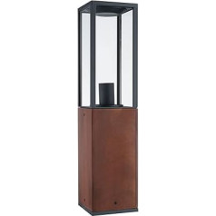 Paulmann Timba 94676 LED āra apgaismojuma objekts IP44 600 mm Bollard Light bez spuldzes Kvadrātveida maks. 60 W āra koka 60 W E27