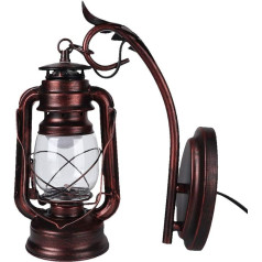 Vintage Wandlaterne Lichtlampe für Schlafzimmer Wohnzimmer Esszimmer Café Bar Flur Dekor Eisen Glas Stabile Hohe Helligkeit