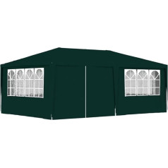 vidaXL Profesionali vakarėlių palapinė su šoninėmis sienelėmis UV spinduliams atspari vandeniui atspari pavėsinė Marquee Garden Gazebo Garden Tent Garden Beer Tent 4 x 6 m Green 90 g/m²